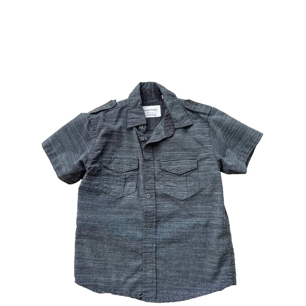 Paper Denim & Cloth Boy's Grey Cotton Blend Shirt ( 4 )